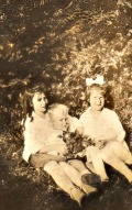 family archives circa 1921 Bonny bairns, Louise on left ( holding little brother) died very young, Catherine on right lived to ripe old age. I hope they all had many moments of happiness as this photo represents