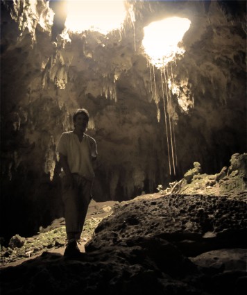 me in the Lol-tun caves